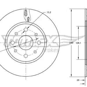 TOMEX Brakes TX 73-73 - Bremsscheibe Günstig